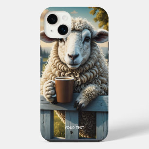 Fantasy Süßes Schaf Kaffee Abend iPhone 14 Plus Hülle