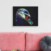 Fantasy Swan Abstrakte Tierkunst Leinwanddruck (Insitu (Wohnzimmer))