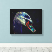 Fantasy Swan Abstrakte Tierkunst Leinwanddruck (Insitu (Holzboden))