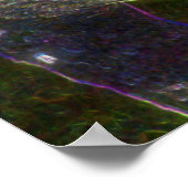 Fantasy Swan Animal Art Poster (Ecke)