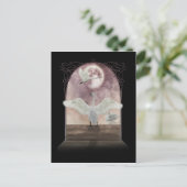Fantasy Swan Postcard Kunst Postkarte (Stehend Vorderseite)