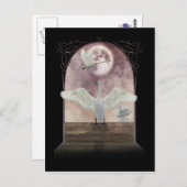 Fantasy Swan Postcard Kunst Postkarte (Vorne/Hinten)