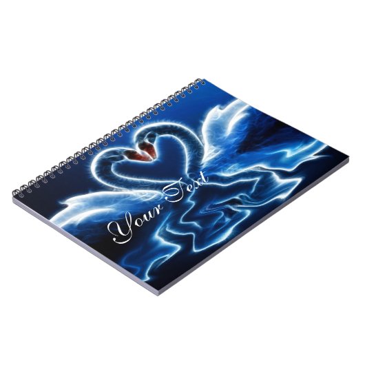 Fantasy Swans Notebook Notizblock (Linke Seite)