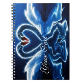Fantasy Swans Notebook Notizblock (Vorderseite)