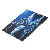 Fantasy Swans Notepad Notizblock (angewinkelt)
