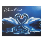 Fantasy Swans Notepad Notizblock (Vorderseite)