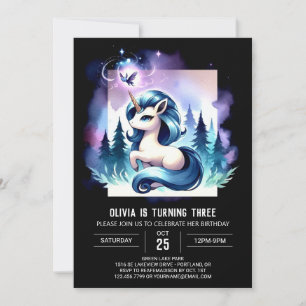 Fantasy Sweet Horse Birthday Einladung