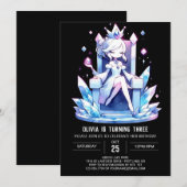 Fantasy Sweet Princess Birthday Einladung (Vorne/Hinten)
