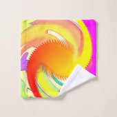 Fantasy Swirl 3 Stück Badhandtuch Set (Waschlappen)