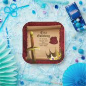 Fantasy Sword Crown Mittelalterlicher Ritter Bar M Pappteller (Party)