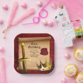 Fantasy Sword Crown Mittelalterlicher Ritter Bar M Pappteller (Party)