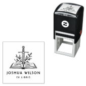 Fantasy Sword Personalized Ex Libris Book Permastempel (Beispiel)