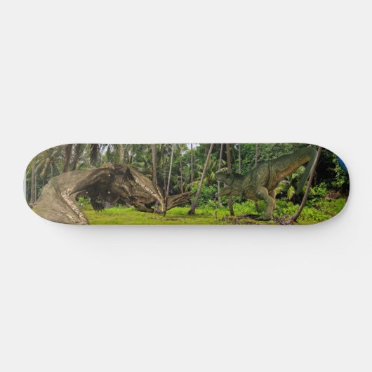 Fantasy T-Rex Tyrannosaurus Dragon Kampf Skateboard (Horizontal)