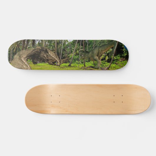 Fantasy T-Rex Tyrannosaurus Dragon Kampf Skateboard (Horizontal)