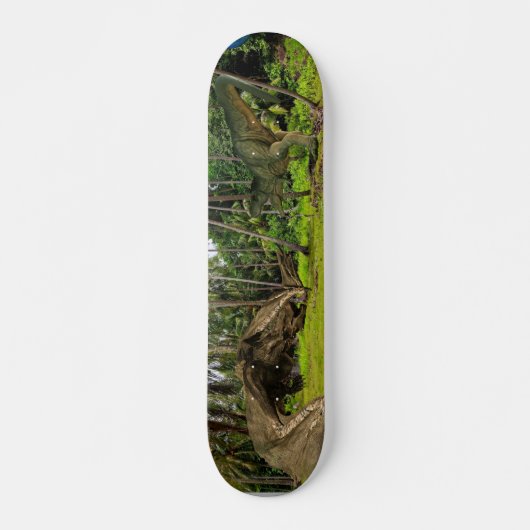 Fantasy T-Rex Tyrannosaurus Dragon Kampf Skateboard (Vorne)