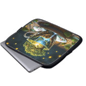 Fantasy Teacup Miniworld Wasserfälle Laptopschutzhülle (Vorne Knopf)