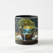 Fantasy Teacup Miniworld Wasserfälle Tasse (Zentrum)