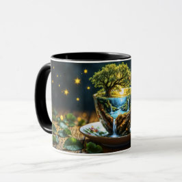 Fantasy Teacup Miniworld Wasserfälle Tasse