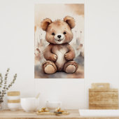 Fantasy Teddy Bar Poster (Küche)