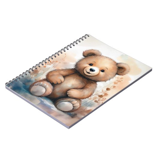 Fantasy Teddy Bären Notebook 6,5 x 8,75 Zoll Notizblock (Linke Seite)