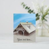 Fantasy Tempel Postkarte (Stehend Vorderseite)