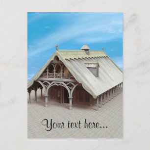 Fantasy Tempel Postkarte