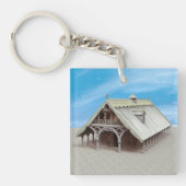 Fantasy Tempel Schlüsselanhänger (Vorderseite)