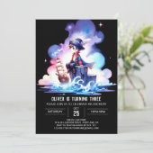 Fantasy Template Pirate Geburtstag Einladung (Stehend Vorderseite)
