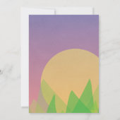 Fantasy Theme Dragon Sleepoe Campout Einladung (Rückseite)