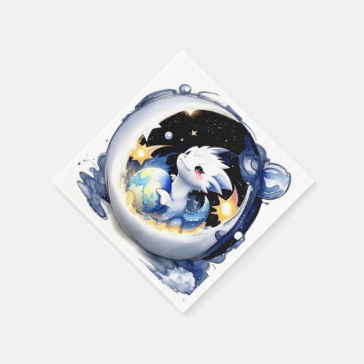 Fantasy-Themed Dragon Baby-Dusche Serviette (Ecke)