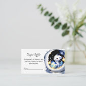 Fantasy-Themed Dragon Baby Shower Diaper Raffle Begleitkarte (Stehend Vorderseite)