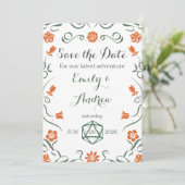 Fantasy Themed Save the date (Stehend Vorderseite)