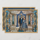 Fantasy Themed Wedding Bronze Mittelalterliche Ver Einladung (Vorne/Hinten)