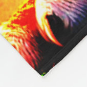 Fantasy Tiger Design Fleecedecke (Ecke)