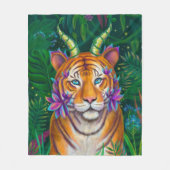 Fantasy Tiger Fleecedecke (Vorderseite)
