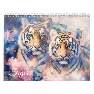 Fantasy-Tiger im abstrakten Stil Kalender