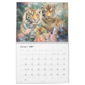 Fantasy-Tiger im abstrakten Stil Kalender (Jan 2027)