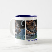 Fantasy Tiger & Moon Zweifarbige Tasse (Vorderseite Links)