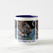 Fantasy Tiger & Moon Zweifarbige Tasse (Mittel)