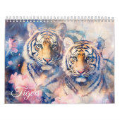 Fantasy Tigers in Abstract Style Kalender (Titelbild)