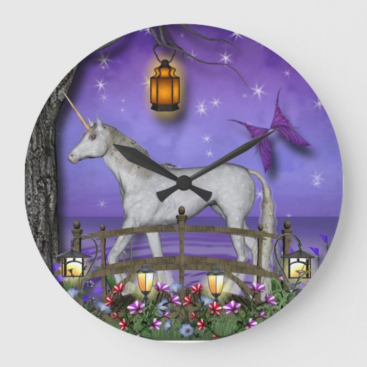 Fantasy Time Wall Clock Große Wanduhr (Vorderseite)