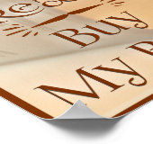 Fantasy to Reality Funny Epic Author Slogan Poster (Ecke)