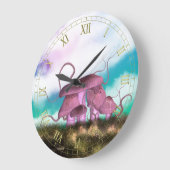 Fantasy Toadstocker Wall Clock Große Wanduhr (Winkel)