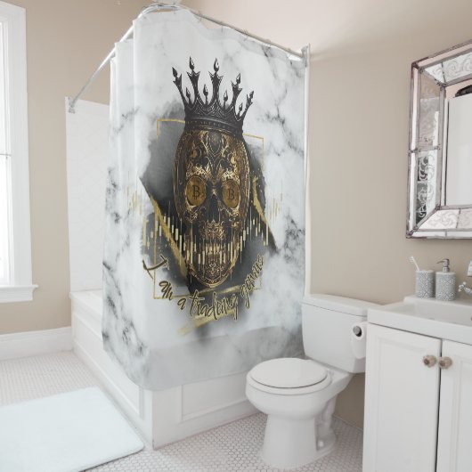 Fantasy Trade Design | Crypto Btc | Bejahungen Duschvorhang (Beispiel)