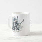 Fantasy trade design | Cyberpunk | Self growth Kaffeetasse (Vorderseite Links)