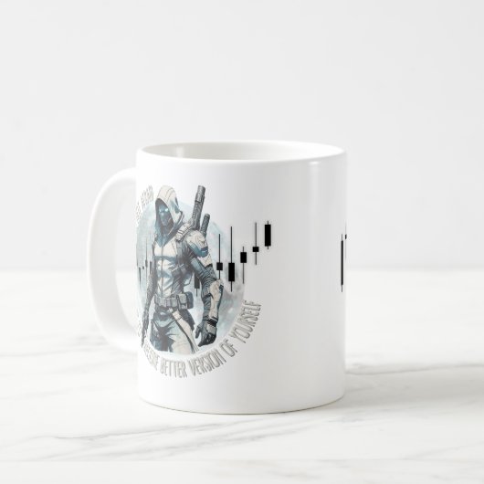 Fantasy trade design | Cyberpunk | Self growth Kaffeetasse (Vorderseite Links)