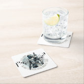 Fantasy trade design | Cyberpunk | Self growth Rechteckiger Pappuntersetzer (Vor Ort)