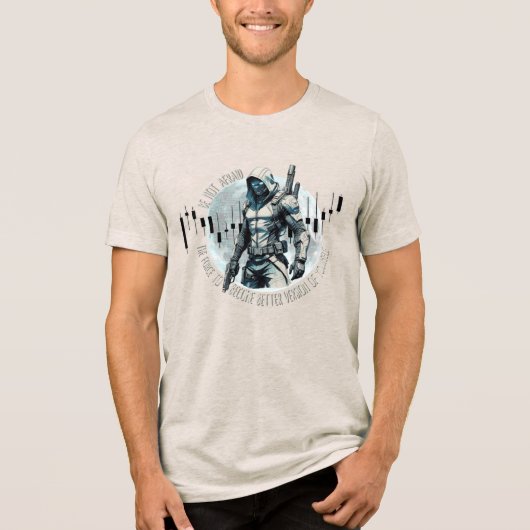 Fantasy trade design | Cyberpunk | Self growth Tri-Blend Shirt (Vorderseite)
