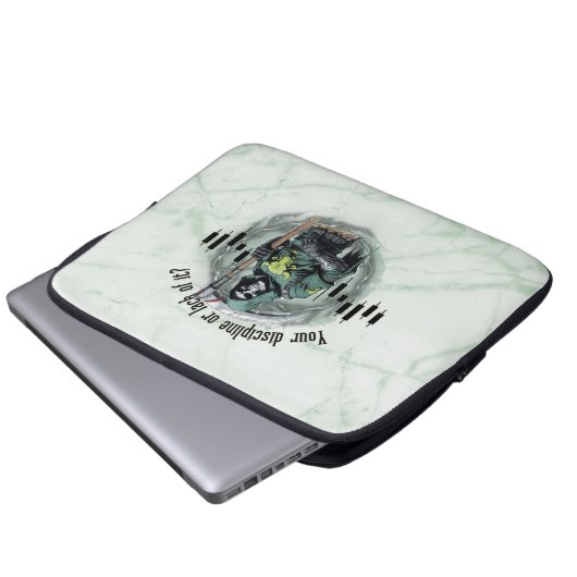 Fantasy trade design | Grim Reaper | motivation Laptopschutzhülle (Vorne Knopf)