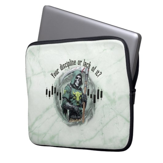 Fantasy trade design | Grim Reaper | motivation Laptopschutzhülle (Vorderseite Links)